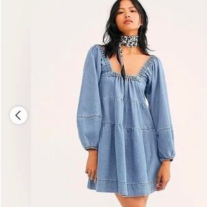 Free People Lou Jean Babydoll Dress